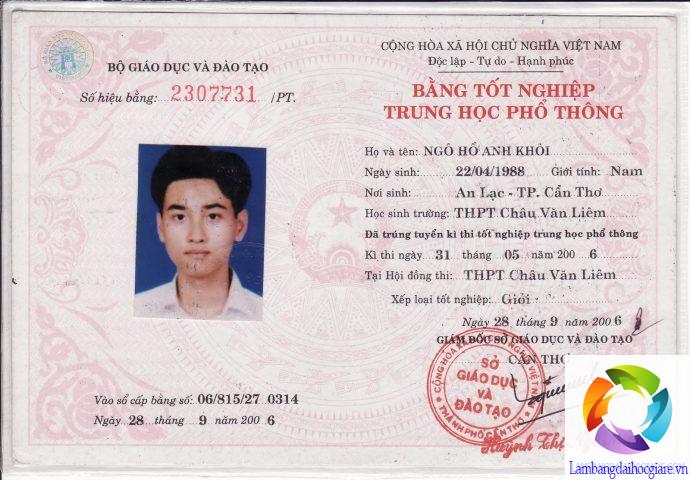Làm bằng cấp 3