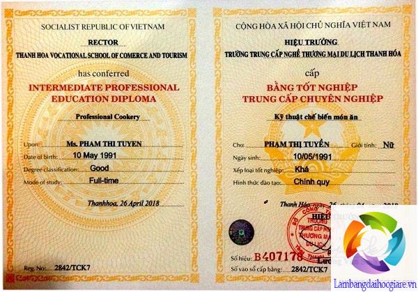 Làm bằng trung cấp