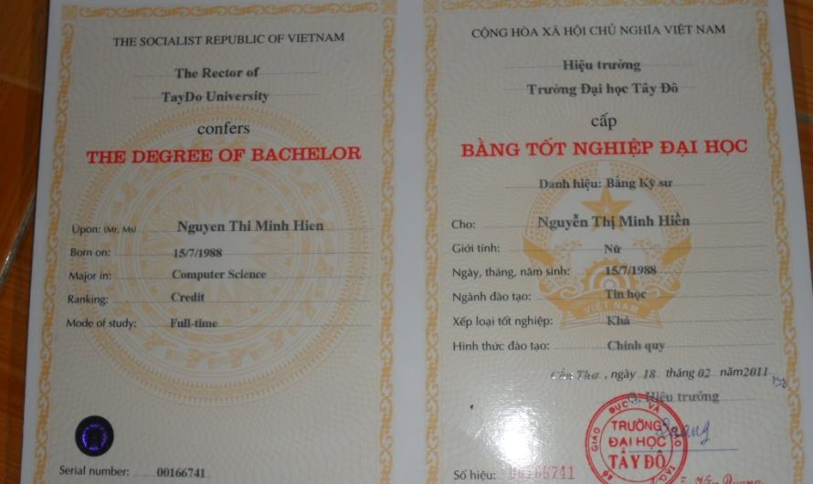 Làm bằng đại học phôi thật 100% – Phôi gốc lấy từ Bộ GD&ĐT