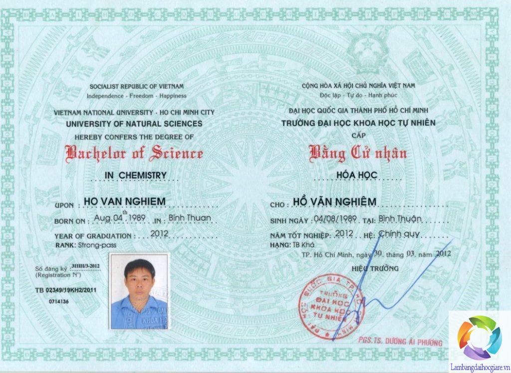 Làm bằng Đại học Quốc gia TP.HCM