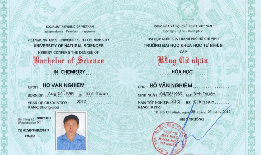 Làm bằng Đại học khoa học tự nhiên uy tín – Bằng đại học giá rẻ phôi thật