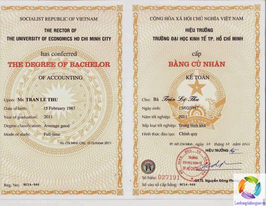 làm bằng đại học kinh tế TPHCM