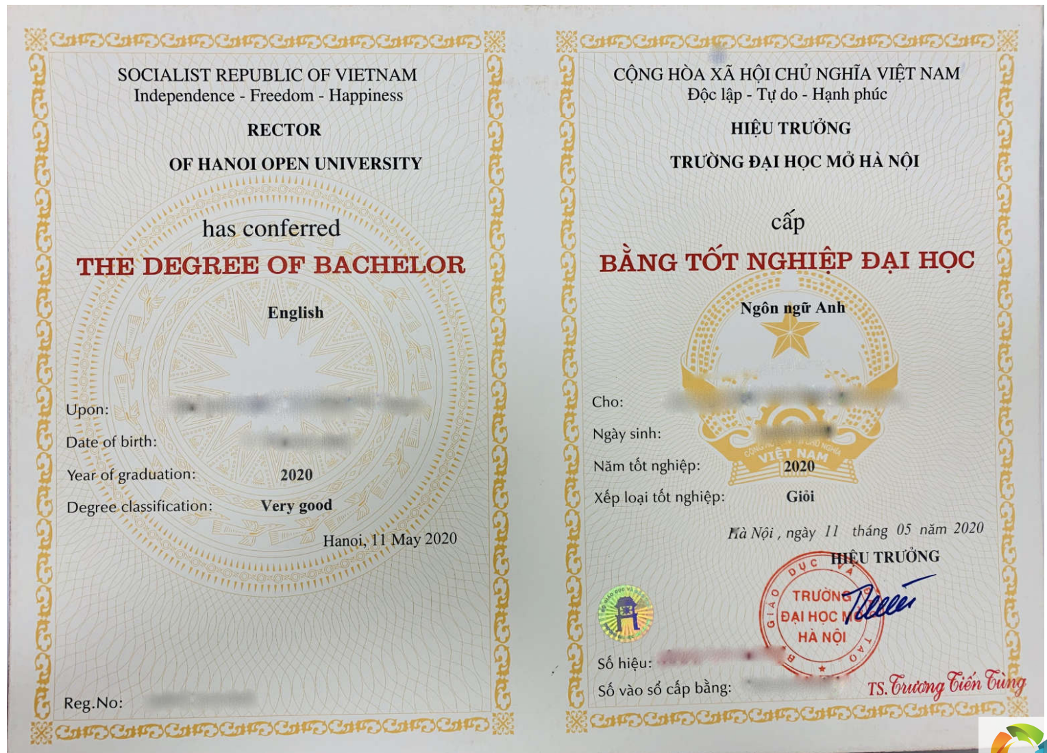 làm bằng đại học Mở