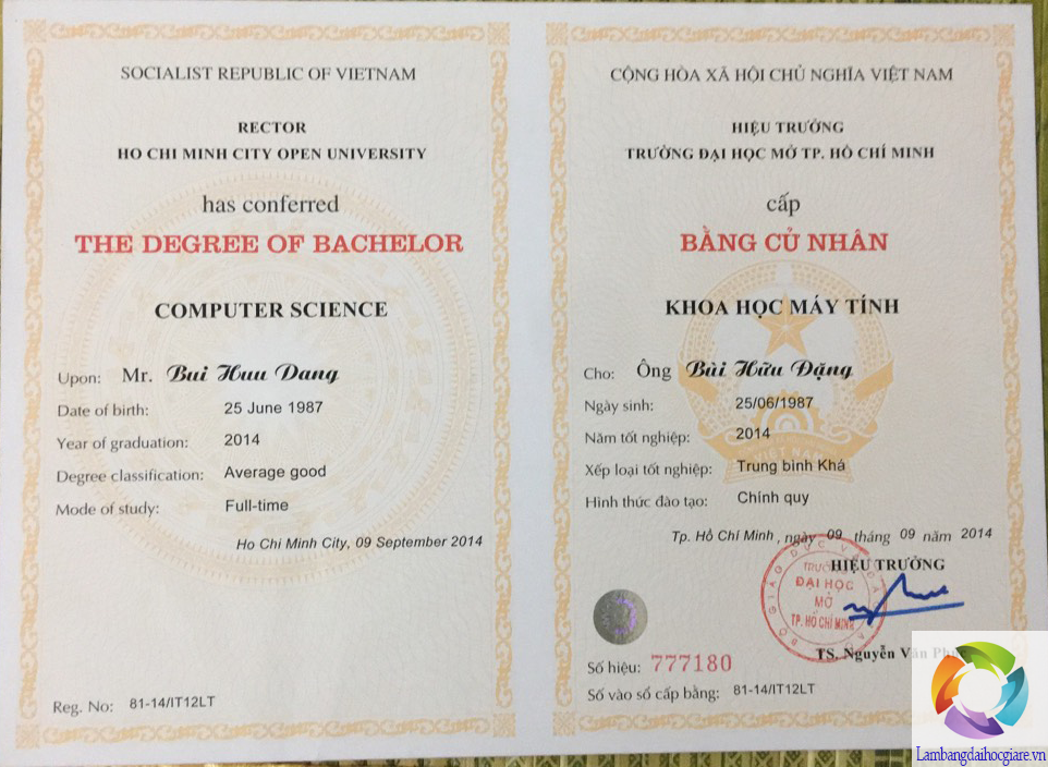 làm bằng đại học Mở