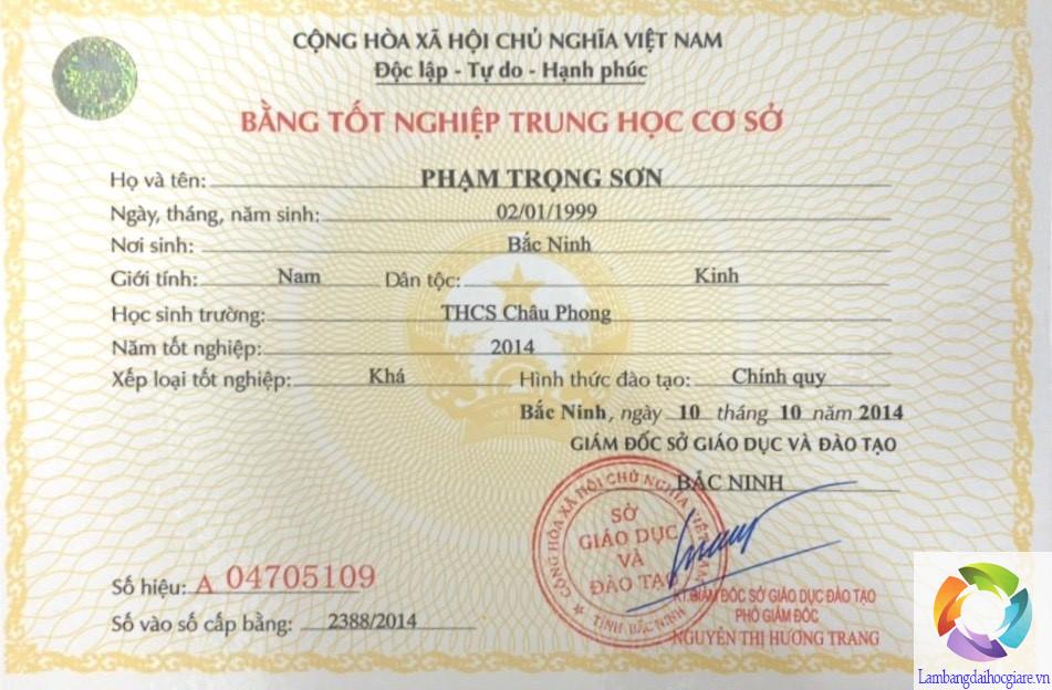 làm bằng cấp 2