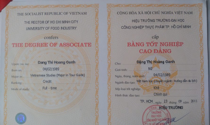 Làm bằng đại học công nghiệp thực phẩm tphcm uy tín