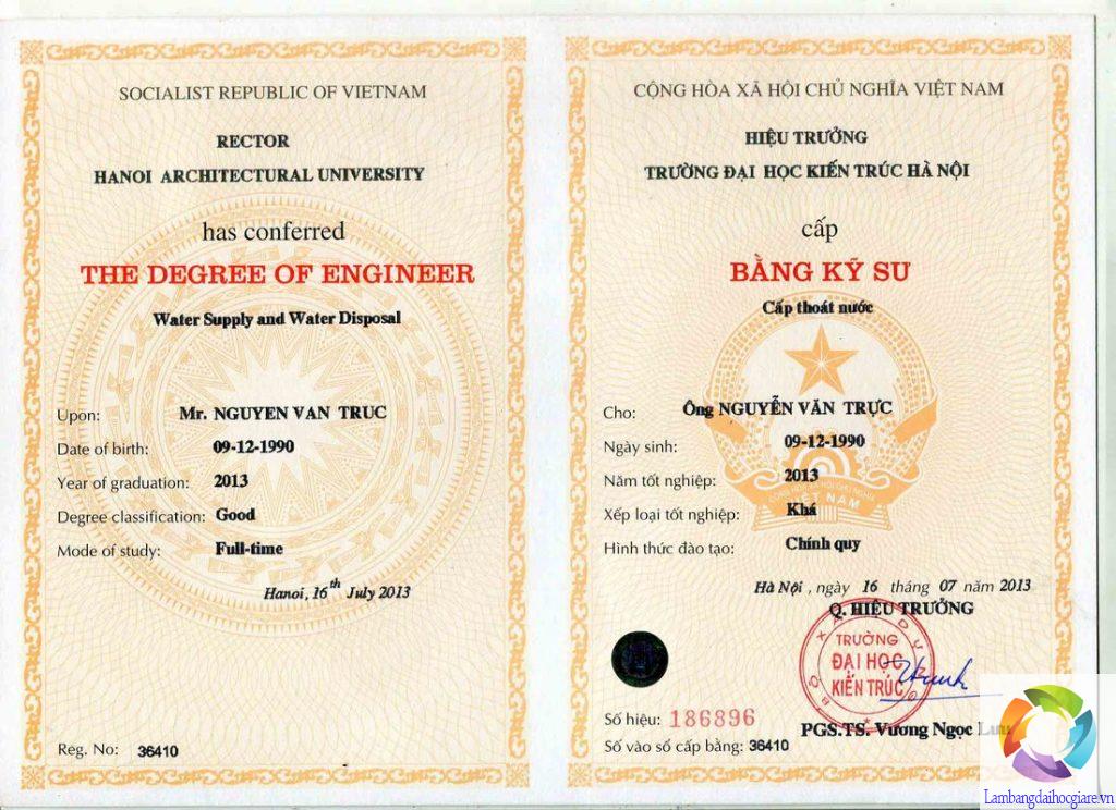 làm bằng Đại học Kiến trúc