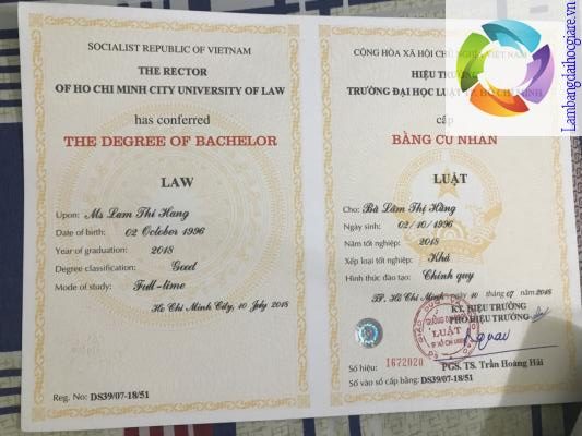 làm bằng đại học Luật TpHCM