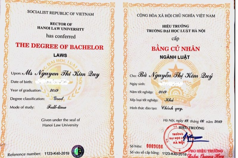 Dịch vụ làm bằng đại học Luật TpHCM uy tín – nhanh chóng – dễ xin việc