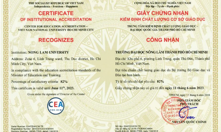 Làm bằng đại học Nông Lâm TP.HCM bảo hành trọn đời