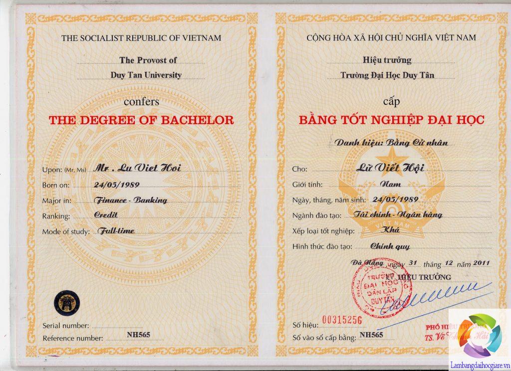 làm bằng đại học tài nguyên và môi trường