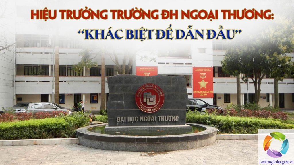 làm bằng đại học Ngoại thương