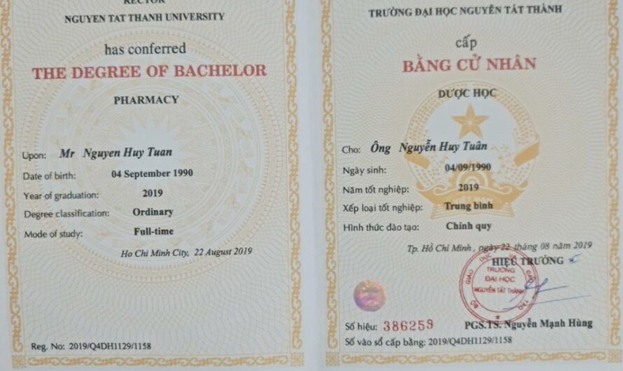 Làm bằng đại học tại Bình Dương chất lượng từ phôi thật không cần đặt cọc