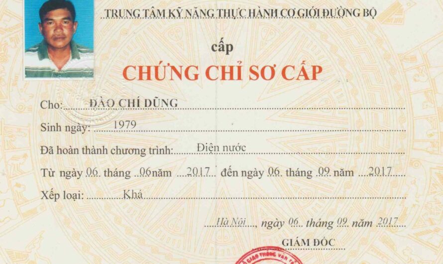 Làm chứng chỉ nghề điện chất lượng không cần đặt cọc nhanh trong ngày