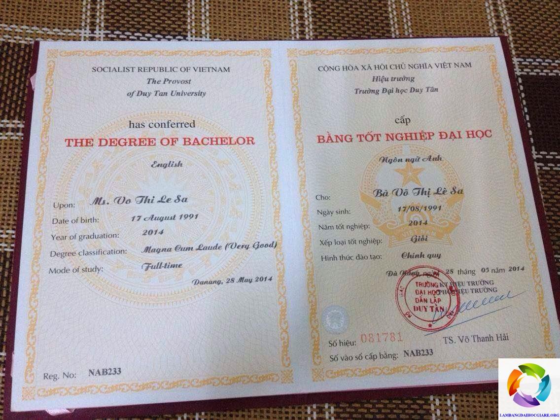 làm bằng đại học tại đà nẵng