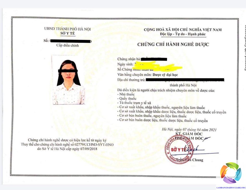 Làm Chứng Chỉ Hành Nghề Dược