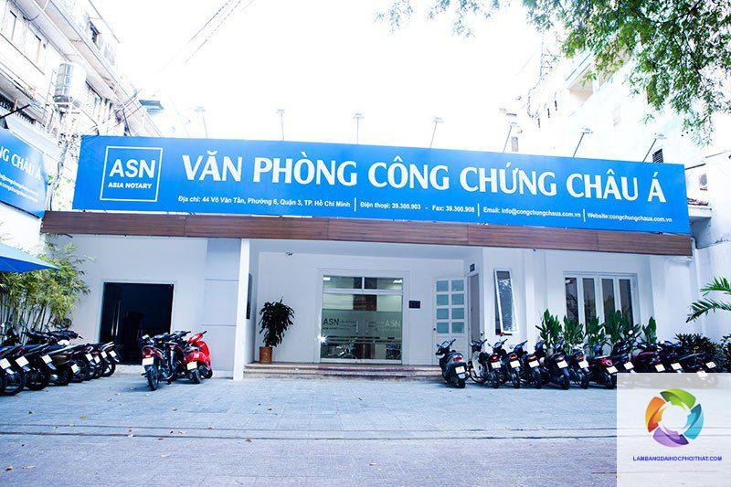 Văn phòng công chứng tại Tphcm