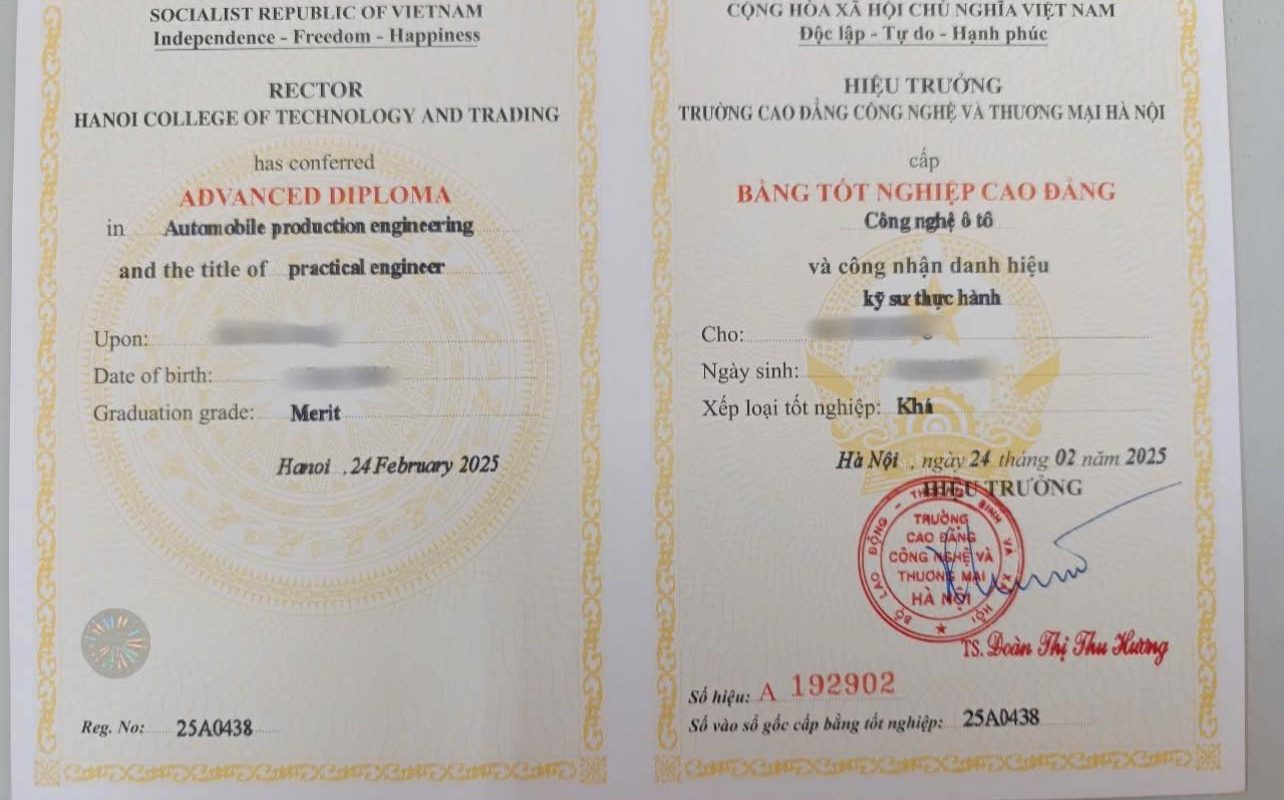 bằng cao đẳng công nghệ ô tô học mấy năm