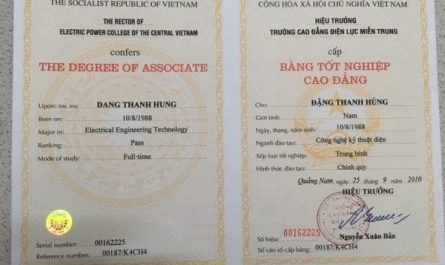 bằng cao đẳng điện tử