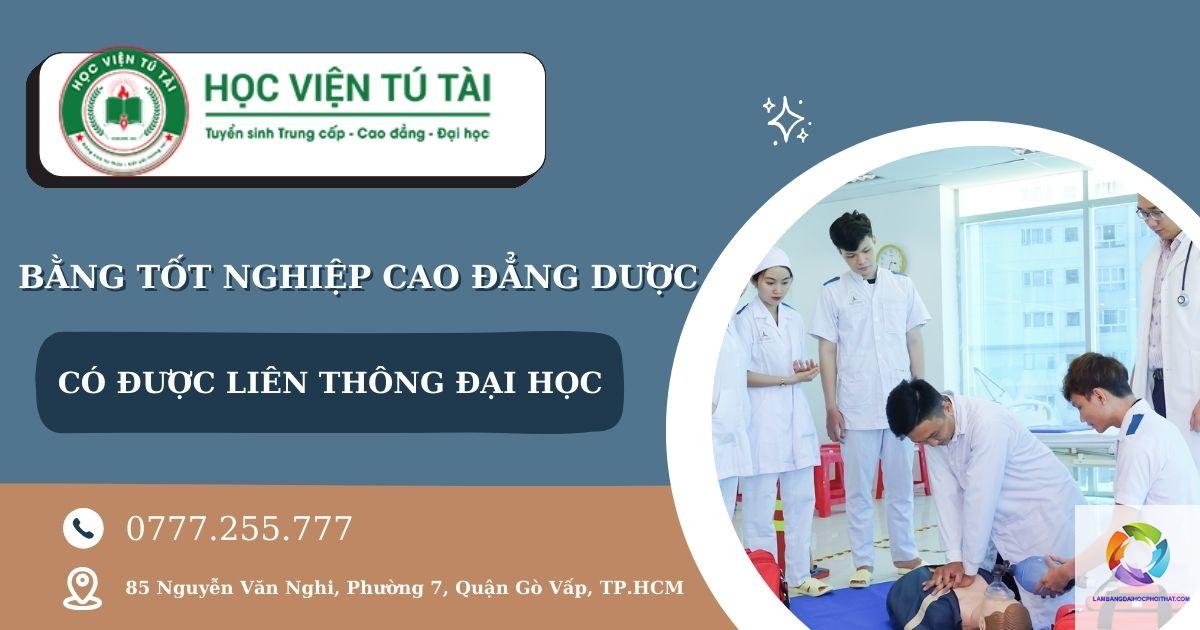 bằng cao đẳng dược có liên thông đại học được không