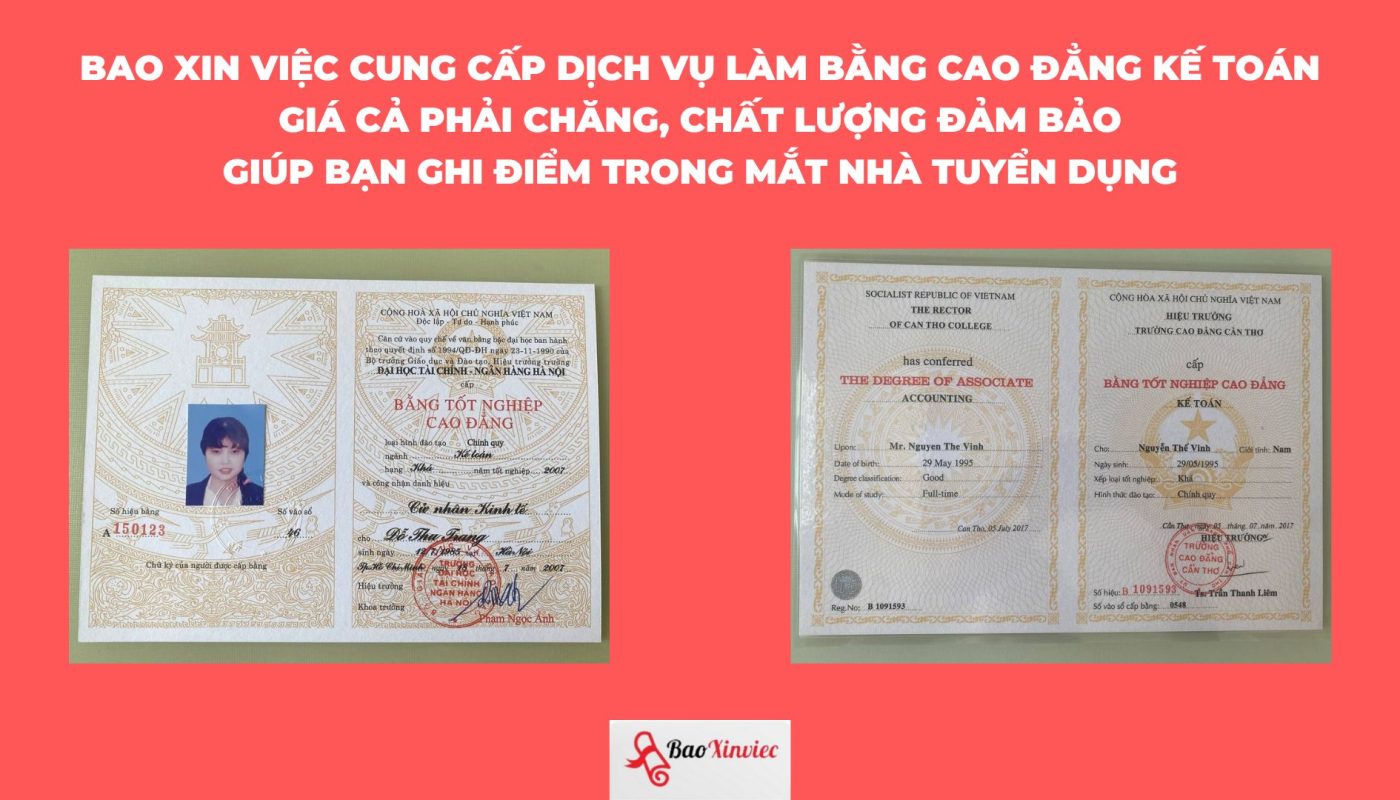 bằng cao đẳng kế toán là gì