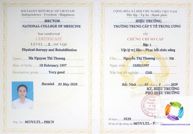 bằng cao đẳng phục hồi chức năng - Hình 1