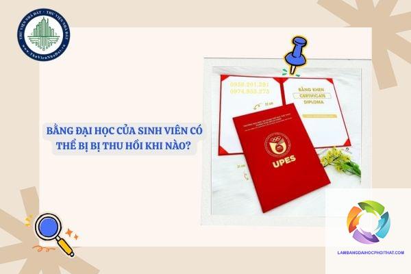 bằng đại học có bị thu hồi không