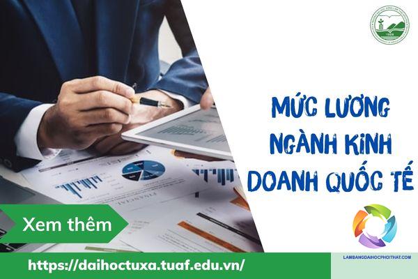 bằng đại học kinh doanh quốc tế lương bao nhiêu