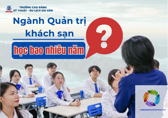 bằng đại học quản trị khách sạn học mấy năm