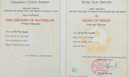 bằng đại học sư phạm tiểu học học lên thạc sĩ được không