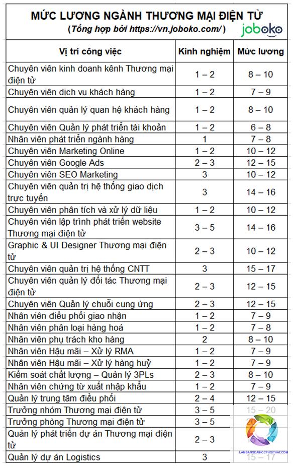 bằng đại học thương mại điện tử lương bao nhiêu - Hình 2