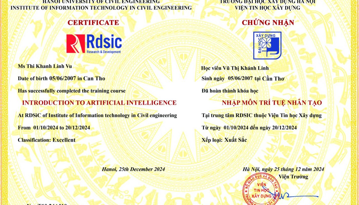 bằng đại học trí tuệ nhân tạo là gì