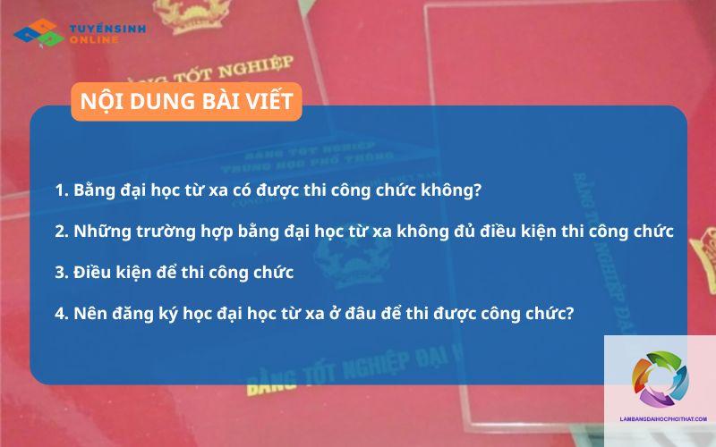 bằng đại học y đa khoa có thi công chức được không