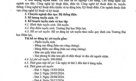 cao đẳng điện điện tử liên thông đại học