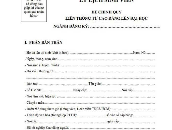Hồ sơ liên thông đại học từ cao đẳng: Hướng dẫn chi tiết từ A đến Z cho năm 2025