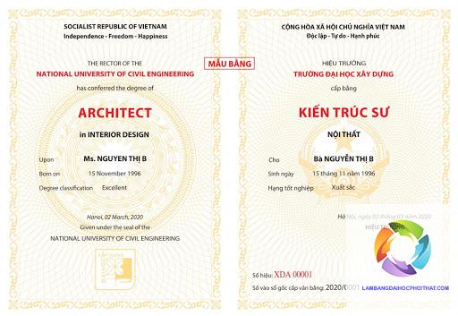 mẫu bằng đại học mới nhất