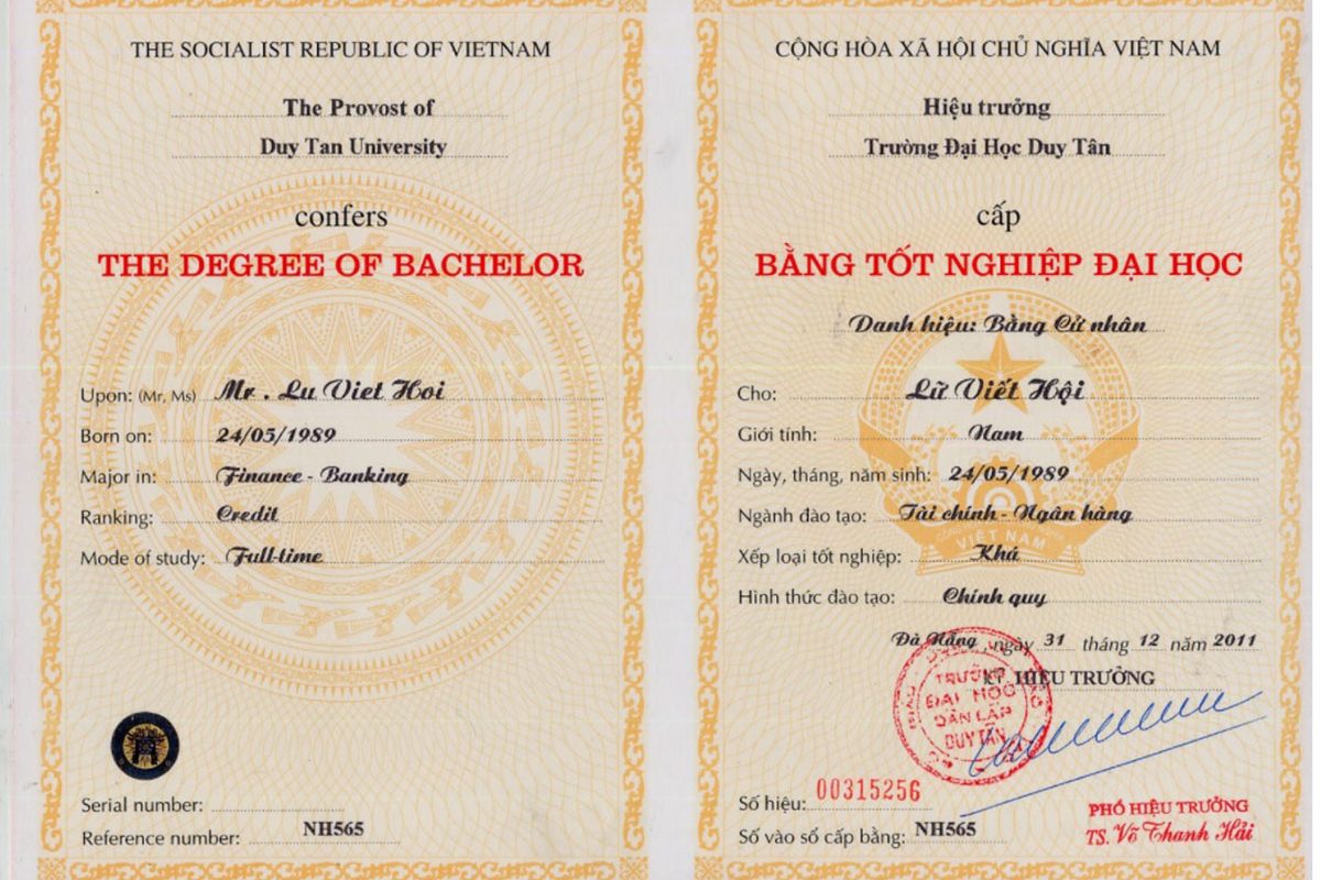 số vào sổ cấp bằng là gì