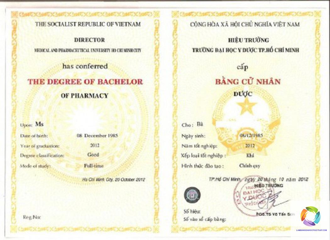 trên bằng đại học ghi những gì