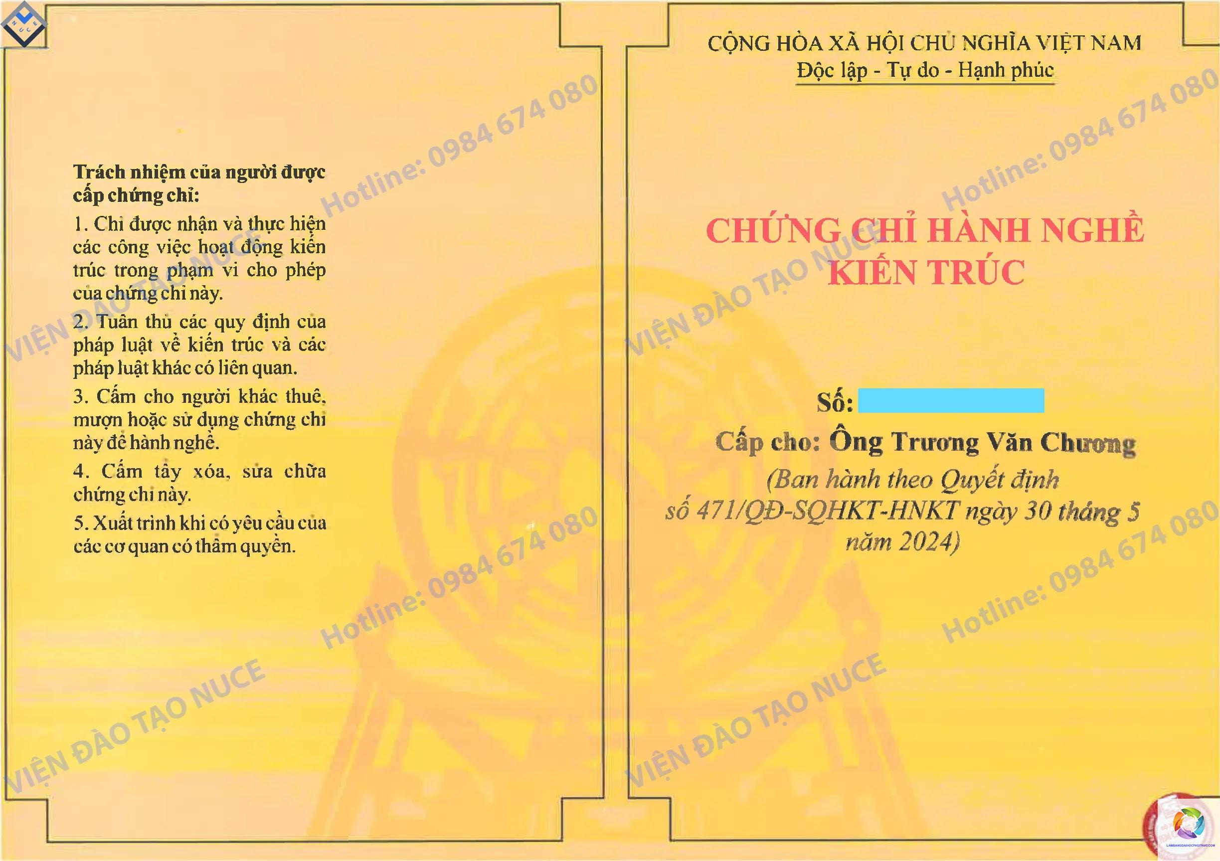 bằng cao đẳng kiến trúc có được cấp chứng chỉ hành nghề không - Image 3