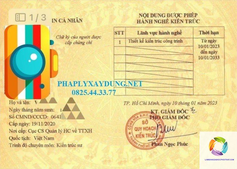 bằng cao đẳng kiến trúc có được cấp chứng chỉ hành nghề không - Image 4