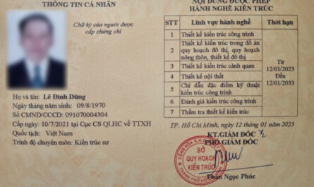 bằng cao đẳng kiến trúc có được cấp chứng chỉ hành nghề không