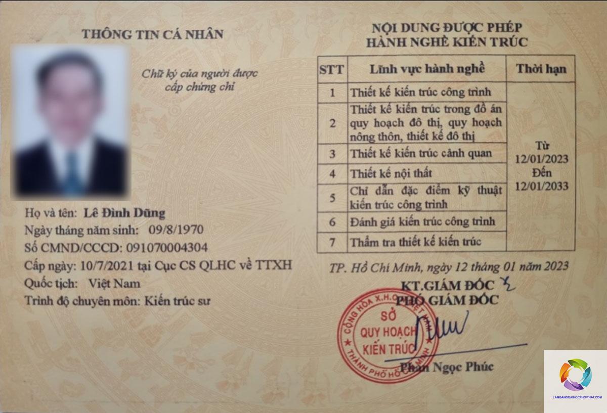 bằng cao đẳng kiến trúc có được cấp chứng chỉ hành nghề không - Image 1