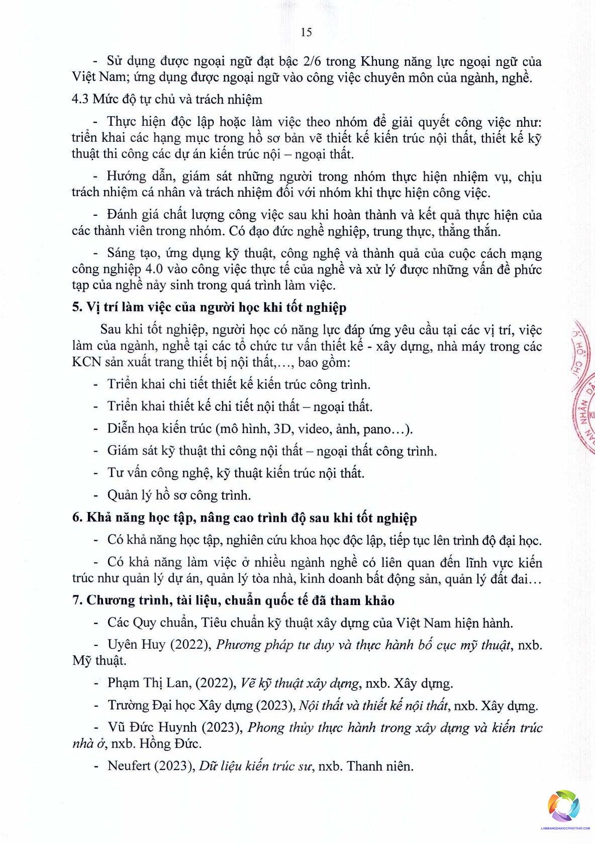 bằng cao đẳng kiến trúc làm nội thất được không - Image 3