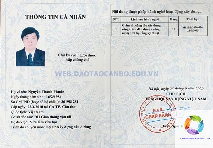 bằng cao đẳng kỹ thuật xây dựng làm giám sát được không