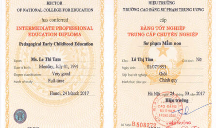 bằng cao đẳng sư phạm mầm non là gì