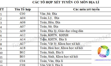 học sinh giỏi địa nên chọn khối nào