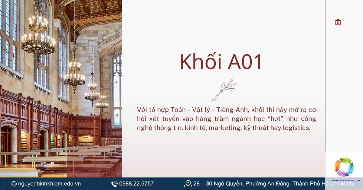khối a01 có xét tuyển kinh tế không