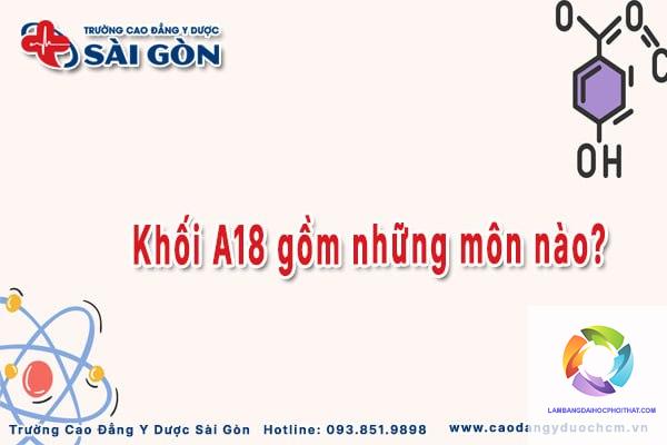 khối a18 gồm những môn nào - Image 1