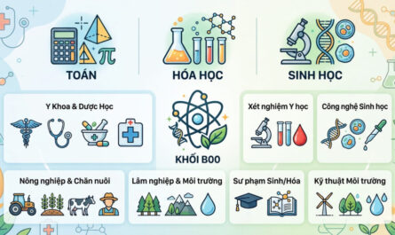 khối b00 gồm những ngành sức khỏe nào