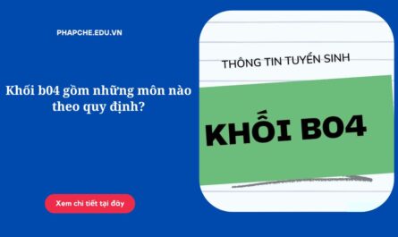 khối b04 gồm những môn nào